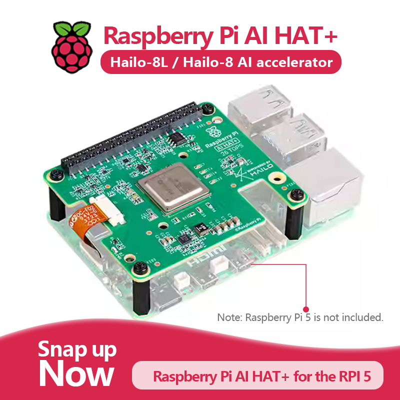 Raspberry Pi 5 8Gb Board - Official Raspberry Pi 5 AI HAT+