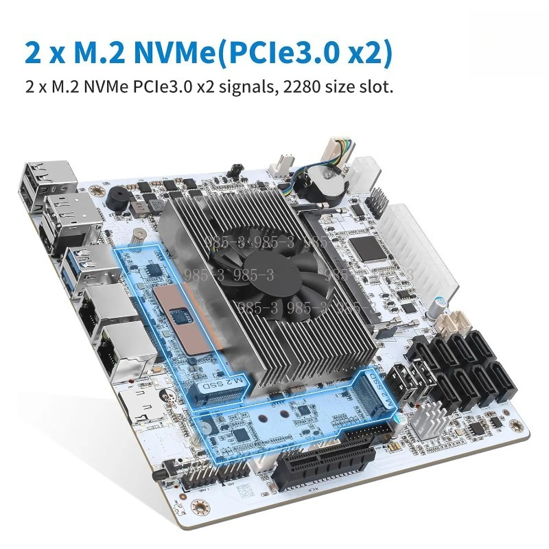 White Mini‑ITX M11 NAS Motherb - Nas Motherboard 8 Sata Mini Itx ulasan dan harga